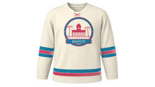 Load image into Gallery viewer, Maputo Original Hockey Jersey in Coconut White, front view – custom name and number