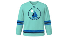 Load image into Gallery viewer, Marine Day Original Hockey Jersey in Seafoam, front view – custom name and number