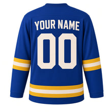 Load image into Gallery viewer, Marrakech Original Hockey Jersey in Blue, back view with your name and number
