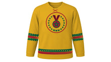Load image into Gallery viewer, Mashujaa Day Original Hockey Jersey in Gold, front view – custom name and number