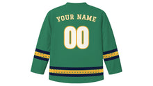 Load image into Gallery viewer, Matariki Original Hockey Jersey in Greenstone, back view with your name and number