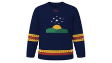Load image into Gallery viewer, Matariki Original Hockey Jersey in Night Navy, front view – custom name and number