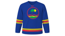 Load image into Gallery viewer, Mauritius Independence Day Original Hockey Jersey in Blue, front view – custom name and number