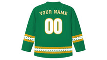 Load image into Gallery viewer, Mawlid Original Hockey Jersey in Emerald Green, back view with your name and number