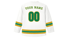 Load image into Gallery viewer, Mawlid Original Hockey Jersey in White, back view with your name and number