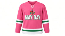 Load image into Gallery viewer, May Day Original Hockey Jersey in Pink, front view – custom name and number