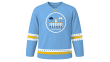 Load image into Gallery viewer, May Revolution Day Original Hockey Jersey in Celeste, front view – custom name and number