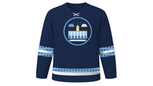 Load image into Gallery viewer, May Revolution Day Original Hockey Jersey in Navy, front view – custom name and number