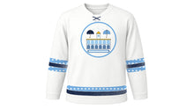 Load image into Gallery viewer, May Revolution Day Original Hockey Jersey in White, front view – custom name and number