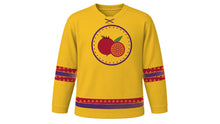 Load image into Gallery viewer, Mehregan Original Hockey Jersey in Golden Yellow, front view – custom name and number