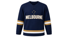 Load image into Gallery viewer, Melbourne Original Hockey Jersey in Navy, front view – custom name and number