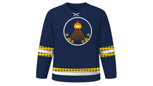 Load image into Gallery viewer, Meskel Original Hockey Jersey in Navy, front view – custom name and number