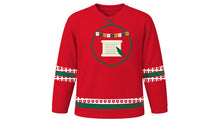 Load image into Gallery viewer, Mexican Constitution Day Original Hockey Jersey in Mexican Red, front view – custom name and number