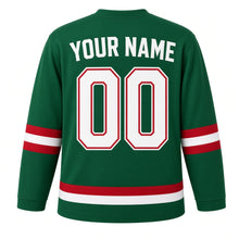 Load image into Gallery viewer, Mexico City Original Hockey Jersey in Green, back view with your name and number