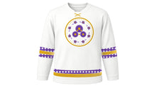 Load image into Gallery viewer, Michaelmas Original Hockey Jersey in White, front view – custom name and number