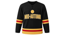 Load image into Gallery viewer, Mid-Autumn Festival Original Hockey Jersey in Black, front view – custom name and number