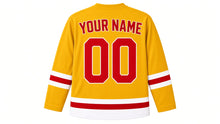 Load image into Gallery viewer, Mid-Autumn Festival Original Hockey Jersey in Gold, back view with your name and number