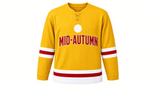 Load image into Gallery viewer, Mid-Autumn Festival Original Hockey Jersey in Gold, front view – custom name and number
