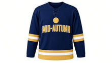 Load image into Gallery viewer, Mid-Autumn Festival Original Hockey Jersey in Navy, front view – custom name and number
