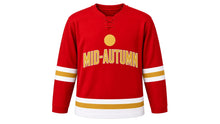 Load image into Gallery viewer, Mid-Autumn Festival Original Hockey Jersey in Red, front view – custom name and number