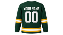 Load image into Gallery viewer, Midsummer Original Hockey Jersey in Green, back view with your name and number