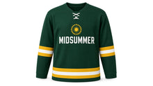 Load image into Gallery viewer, Midsummer Original Hockey Jersey in Green, front view – custom name and number