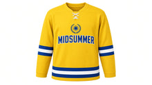 Load image into Gallery viewer, Midsummer Original Hockey Jersey in Yellow, front view – custom name and number