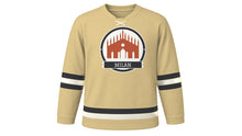 Load image into Gallery viewer, Milan Original Hockey Jersey in Champagne Gold, front view – custom name and number