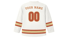 Load image into Gallery viewer, Milan Original Hockey Jersey in Marble White, back view with your name and number