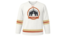 Load image into Gallery viewer, Milan Original Hockey Jersey in Marble White, front view – custom name and number