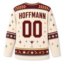 Load image into Gallery viewer, Milwaukee Supper Club Retro Original Hockey Jersey in Lounge Cream, back view with your name and number