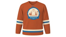 Load image into Gallery viewer, Mombasa Original Hockey Jersey in Old Town Terracotta, front view – custom name and number