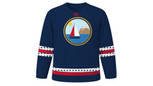 Load image into Gallery viewer, Monaco National Day Original Hockey Jersey in Navy, front view – custom name and number