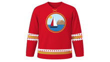Load image into Gallery viewer, Monaco National Day Original Hockey Jersey in Red, front view – custom name and number