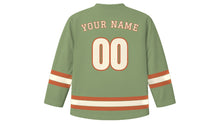 Load image into Gallery viewer, Monterrey Original Hockey Jersey in Mountain Sage, back view with your name and number