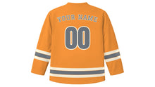 Load image into Gallery viewer, Monterrey Original Hockey Jersey in Sunset Orange, back view with your name and number