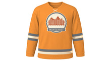 Load image into Gallery viewer, Monterrey Original Hockey Jersey in Sunset Orange, front view – custom name and number