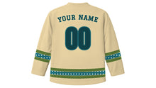 Load image into Gallery viewer, Montevideo Original Hockey Jersey in Rambla Sand, back view with your name and number