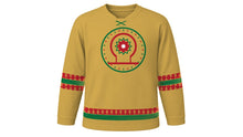 Load image into Gallery viewer, Moroccan Throne Day Original Hockey Jersey in Gold, front view – custom name and number