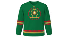 Load image into Gallery viewer, Moroccan Throne Day Original Hockey Jersey in Green, front view – custom name and number
