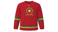 Load image into Gallery viewer, Moroccan Throne Day Original Hockey Jersey in Red, front view – custom name and number