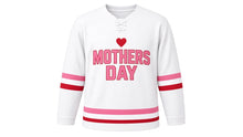 Load image into Gallery viewer, Mother's Day Original Hockey Jersey in White, front view – custom name and number