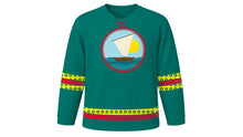 Load image into Gallery viewer, Mozambique Independence Day Original Hockey Jersey in Green, front view – custom name and number