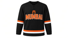 Load image into Gallery viewer, Mumbai Original Hockey Jersey in Black, front view – custom name and number
