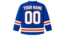 Load image into Gallery viewer, Mumbai Original Hockey Jersey in Blue, back view with your name and number