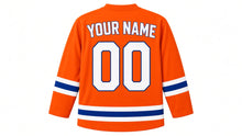 Load image into Gallery viewer, Mumbai Original Hockey Jersey in Orange, back view with your name and number