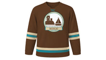 Load image into Gallery viewer, Muscat Original Hockey Jersey in Date Palm Brown, front view – custom name and number