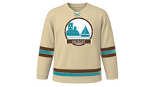 Load image into Gallery viewer, Muscat Original Hockey Jersey in Frankincense Sand, front view – custom name and number