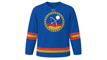 Load image into Gallery viewer, Naadam Original Hockey Jersey in Blue, front view – custom name and number