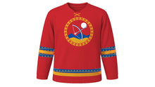Load image into Gallery viewer, Naadam Original Hockey Jersey in Red, front view – custom name and number